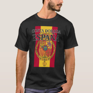 Spain Costa Dorada Flag Travel Europe Holiday T-Shirt