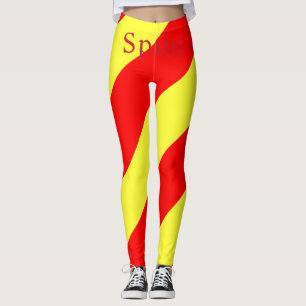 Spain Country Flag Thunder_Cove Leggings