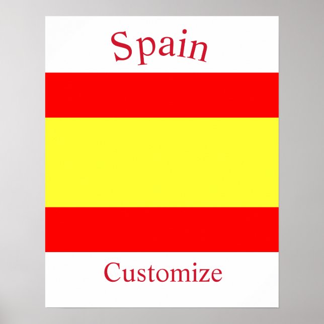 Spain Country Flag Thunder_Cove Poster (Front)