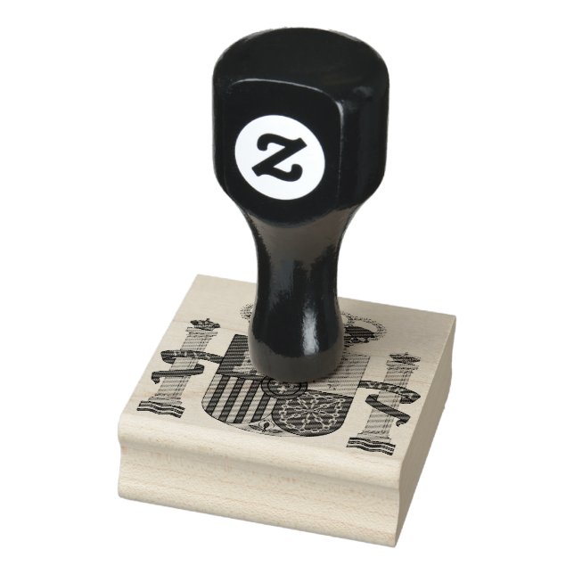 Spain Crest Rubber Stamp (Stamp)