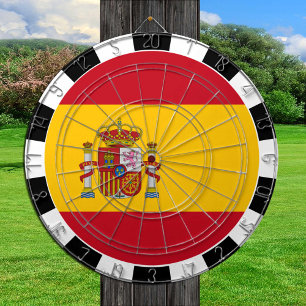 Spain Dartboard & Spanish Flag / game board