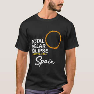Spain Eclipse Solar Event 12 August 2026 Total T-Shirt