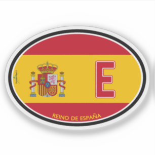 SPAIN Espana Spanish Vehicle ID Flag Sticker