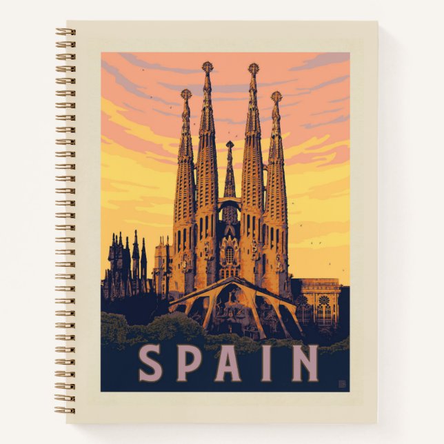 Spain | Familia Sagrada Notebook (Front)