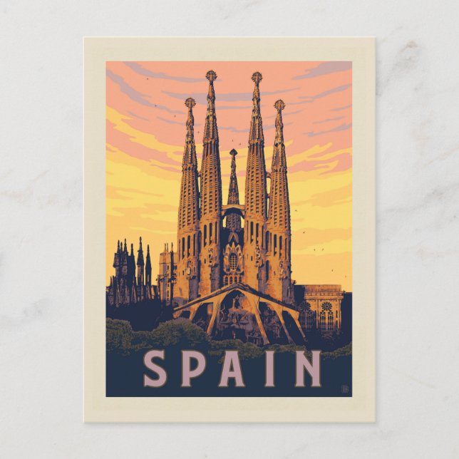Spain | Familia Sagrada Postcard (Front)