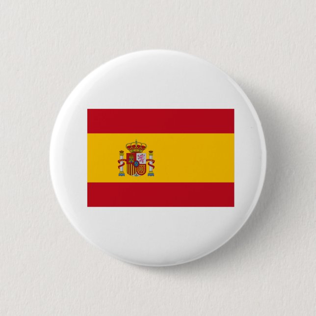 Spain Flag 2 Inch Round Button (Front)