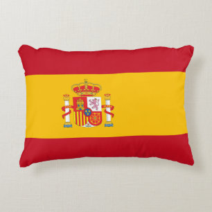 Spain flag accent pillow