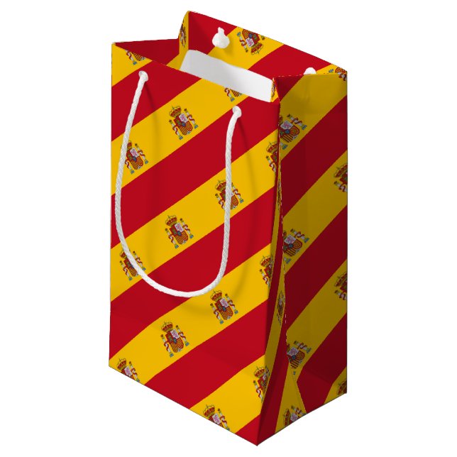 Spain flag - Bandera de Espana Small Gift Bag (Front Angled)