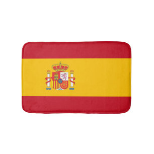 Spain flag bath mat