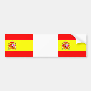 Spain Flag car is out Bumper Sticker