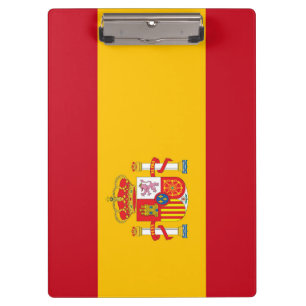 Spain flag clipboard