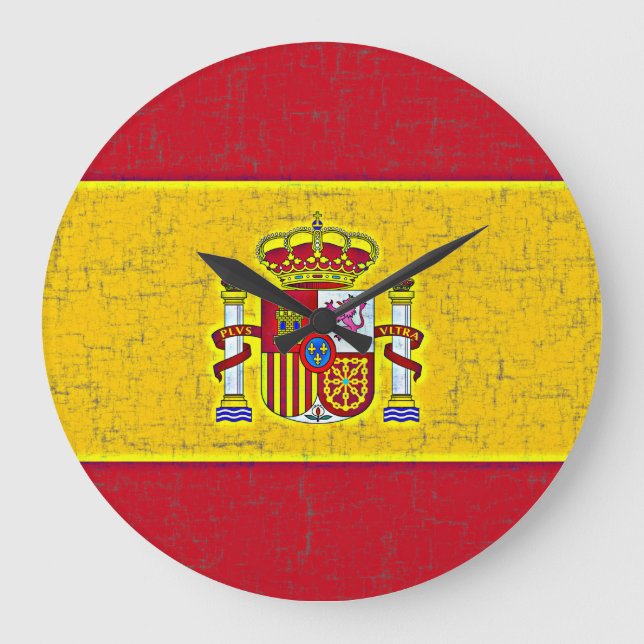 SPAIN FLAG Clock (Front)