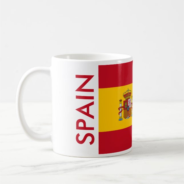 SPAIN FLAG COFFEE MUG (Left)