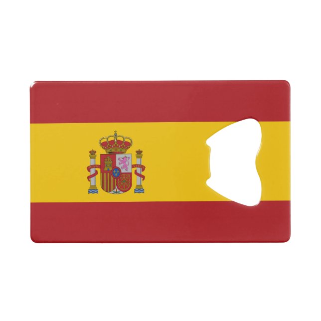 Spain Flag Credit Card Bottle Opener (Front (Horizontal))
