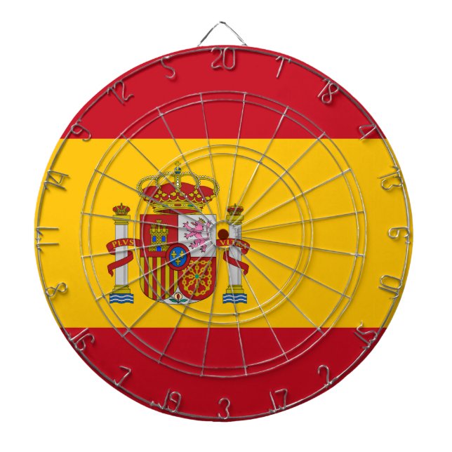 Spain Flag Dartboard (Front)