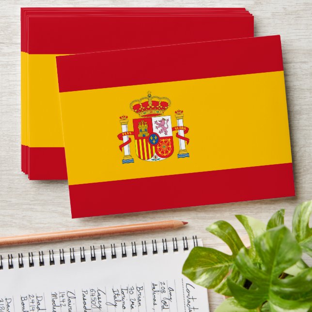 Spain flag envelope (Stacked)