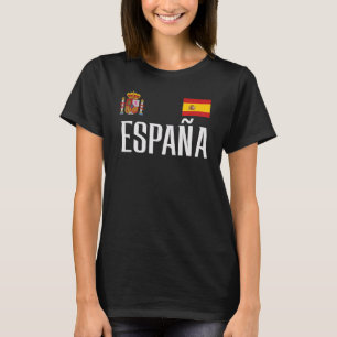 Spain Flag Espana Football Soccer Fan Men Women Ki T-Shirt