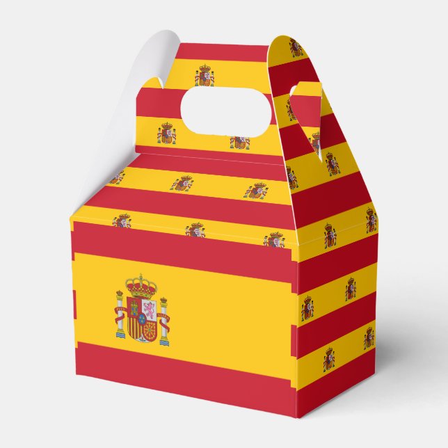Spain Flag Favor Box (Back Side)