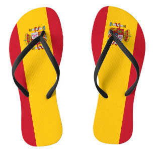 Spain Flag Flip Flops