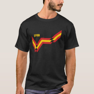 Spain Flag Funny Spanish Heritage Roots Vintage Sp T-Shirt