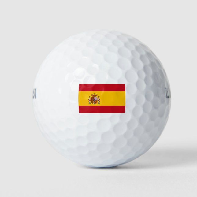 Spain Flag Golf Balls (Front)