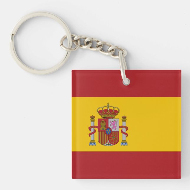 Spain Flag Keychain (Front)
