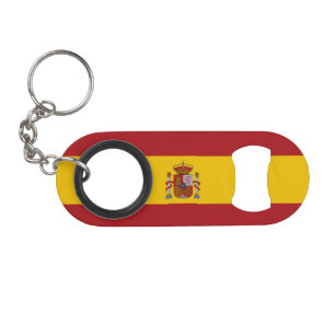 Spain Flag Keychain Bottle Opener