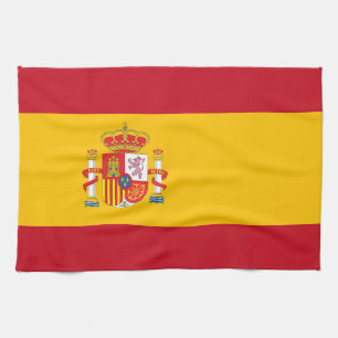 Spain flag kitchen towel