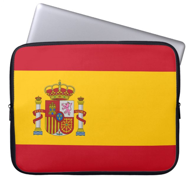 Spain Flag Laptop Sleeve (Front)