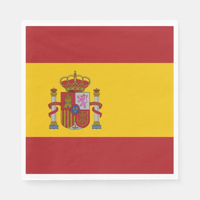 Spain Flag Napkin (Front)