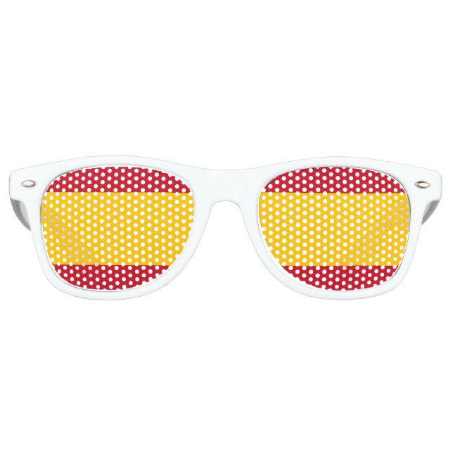 Spain Flag Party Shades Sunglasses (Front)