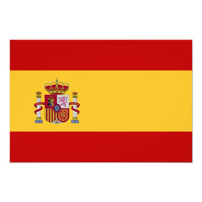 Spain Flag Photo Print (Front)