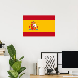 Spain flag poster