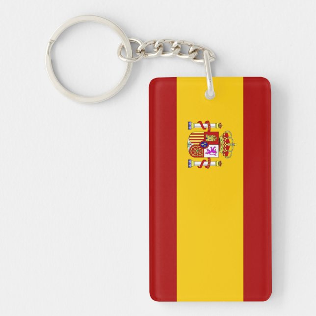 Spain flag quality keychain (Front)
