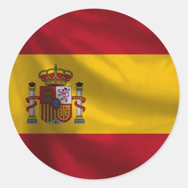 Spain Flag Sticker (Front)