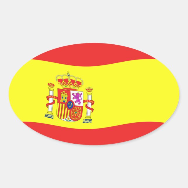 Spain Flag Sticker (Front)