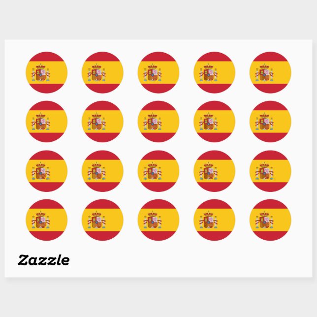 Spain flag Sticker (Sheet)