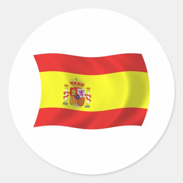 Spain Flag Sticker (Front)