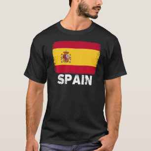 Spain Flag  Support Spanish People Women Men T-Shirt