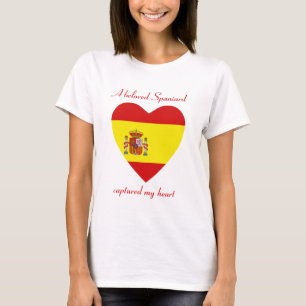 Spain Flag Sweetheart T-Shirt
