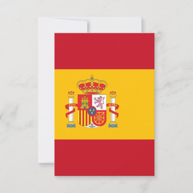 Spain flag thank you card (Front)