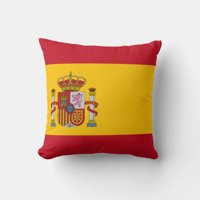 Spain flag throw pillow (Front)