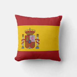 Spain Flag Throw Pillow