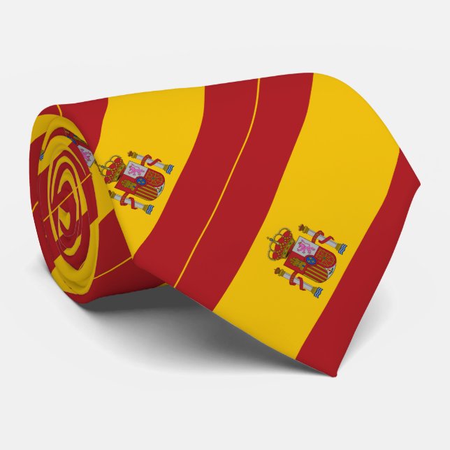 Spain Flag Tie (Rolled)