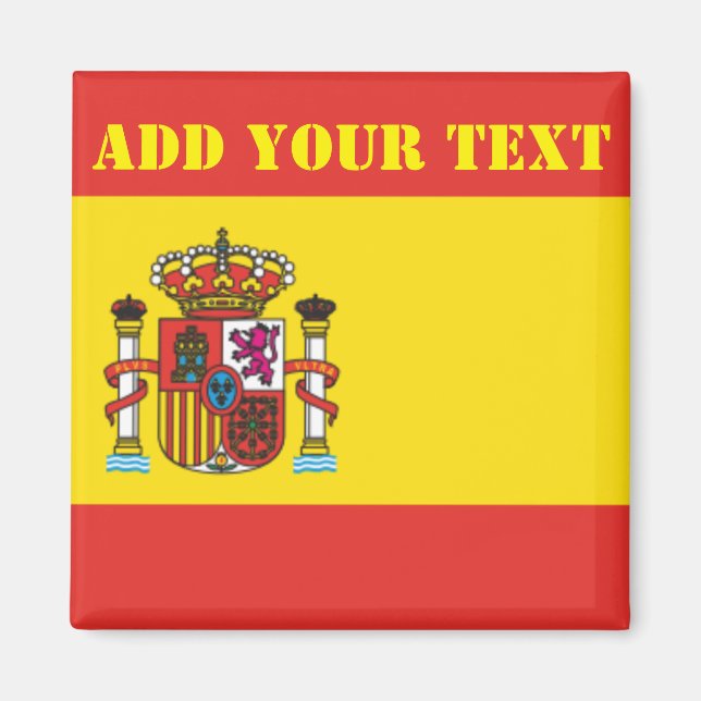 Spain Flag World Cup 2022 Football Soccer  Magnet (Front)