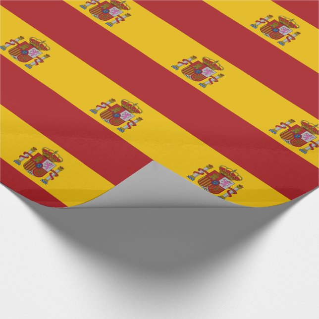 Spain Flag Wrapping Paper (Corner)