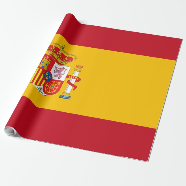 Spain flag wrapping paper (Unrolled)