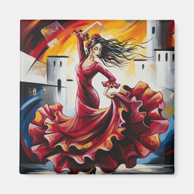 Spain Flamenco Dancer  Magnet (Front)