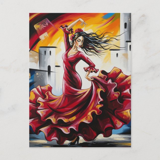 Spain Flamenco Dancer  Postcard (Front)
