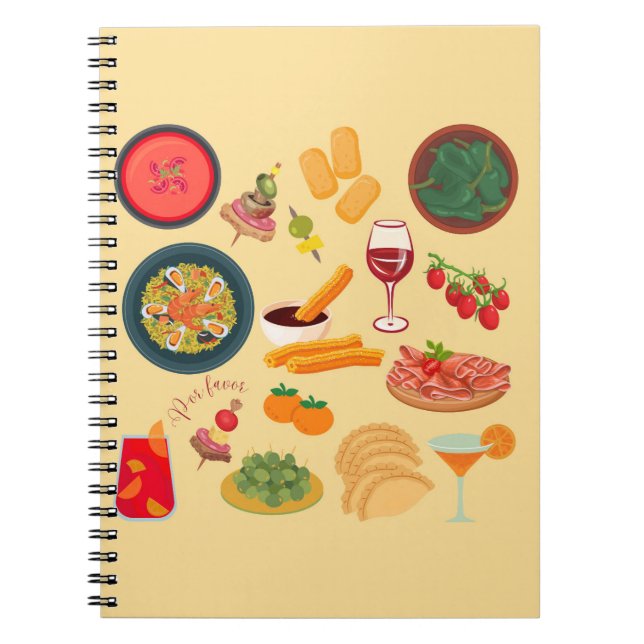   Spain Food Notebook (Front)